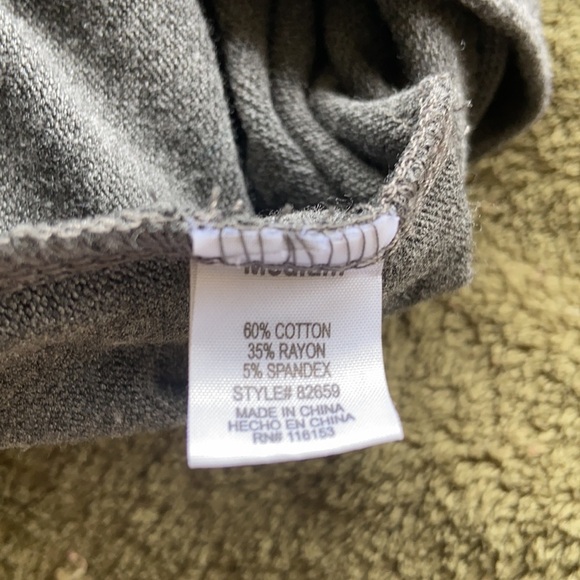 Poof Versatile Heathered Gray Bodycon Dress Casual Mini Stretch Size Medium - Picture 10 of 12